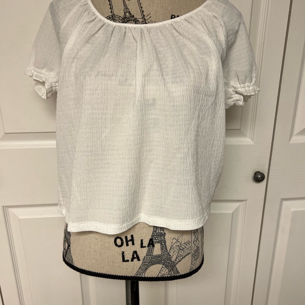 Madewell Texture And Thred Peasanttop Size Xs
